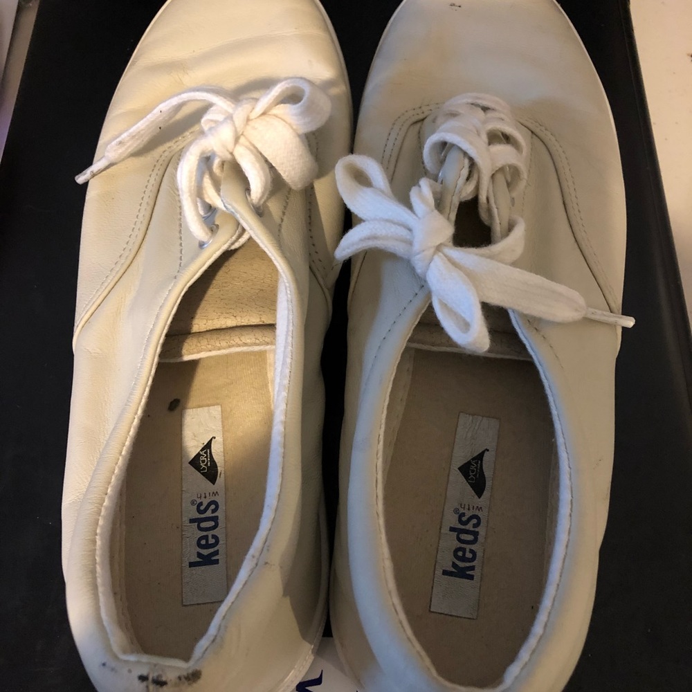 Cream Leather KEDS